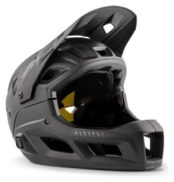 Met Parachute MCR Mips Casco Con Mentonera Extraíble Negro Mate
