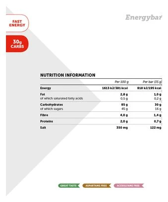 Energy Bar NamedSport Total Energy Fruit Bar 35g Fruits Caribe - Imagen 2