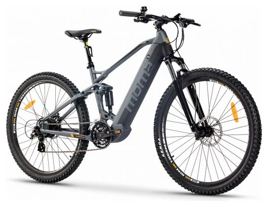 MTB Eléctrica Con Suspensión Total Moma E-MTB 29'' Shimano Altus 8V Gris