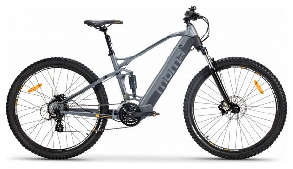 MTB Eléctrica Con Suspensión Total Moma E-MTB 29'' Shimano Altus 8V Gris - Imagen 2