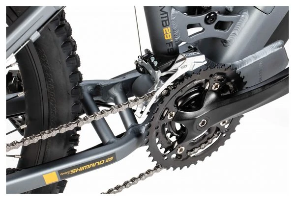 MTB Eléctrica Con Suspensión Total Moma E-MTB 29'' Shimano Altus 8V Gris - Imagen 6