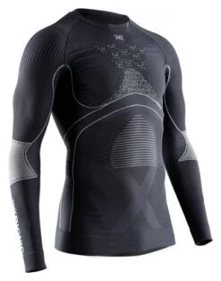 Camiseta De Manga Larga X-Bionic Running Energy Accumulator 4.0 Negro Gris