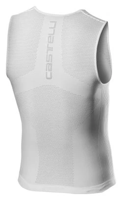 Capa Base Sin Mangas Sin Costuras Castelli Core Blanca - Imagen 2