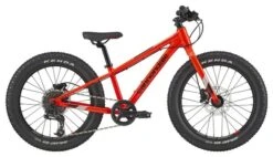 Cannondale Kids Cujo 20 Shimano Tourney 7S Roja Bicicleta De Montaña Sólida Para Niños