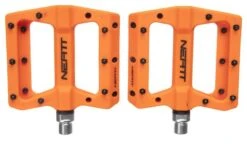 Par De Pedales Planos Neatt Composite 8 Pines Naranja