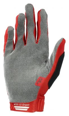 Guantes Leatt MTB 1.0 GripR Rojo Chilli - Imagen 3