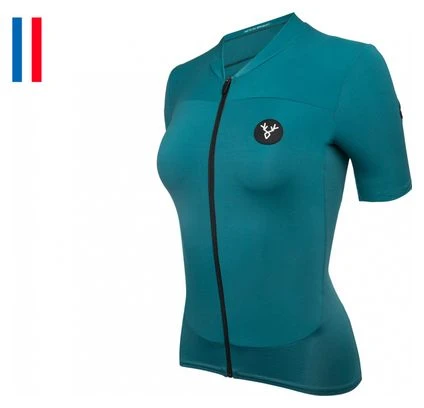 Maillot De Manga Corta Para Mujer LeBram Allos Azul Pelforth Tailored Fit