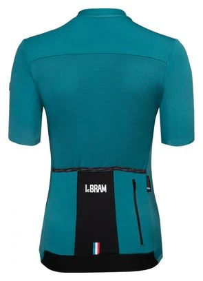 Maillot De Manga Corta Para Mujer LeBram Allos Azul Pelforth Tailored Fit - Imagen 4
