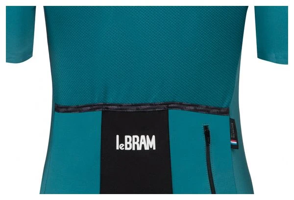 Maillot De Manga Corta Para Mujer LeBram Allos Azul Pelforth Tailored Fit - Imagen 6