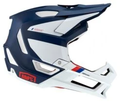 Casco Integral 100% Trajecta Blanc / Bleu