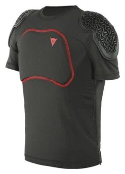 Protector Para Niños Con Protector De Espalda Dainese Scarabeo Pro Tee Negro / Rojo