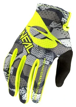 O'Neal MATRIX CAMO V.22 Guantes Largos Gris / Amarillo