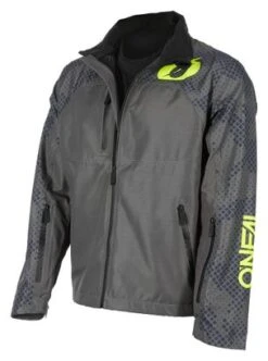 Chaqueta Impermeable O'Neal SHORE Rain V.22 Gris / Amarillo
