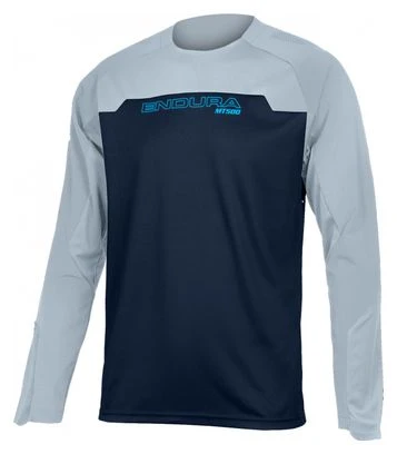 Camiseta De Manga Larga Endura MT500 Burner Azul Tinta