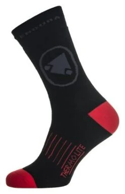 Calcetines Endura Thermolite II - Noir / Rouge