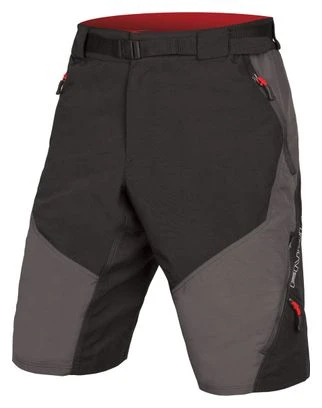 Pantalones Cortos Endura Hummvee II Con Forro Negro Gris
