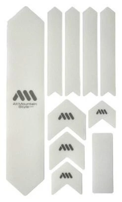 All-mountain-style Kit Proteción De Cuadro ALL MOUNTAIN STYLE Honey Comb XL 10 Pcs - Transparente