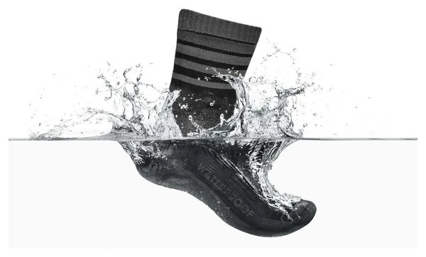 Calcetines GripGrab Waterproof Merino Thermal - Noir / Gris - Imagen 4