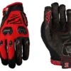 Cinco Guantes Largos DH Rojo Negro