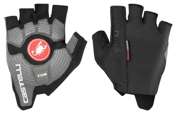 Castelli Rosso Corsa Espresso Short Guantes Negro