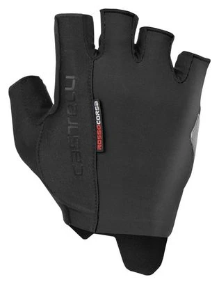Castelli Rosso Corsa Espresso Short Guantes Negro - Imagen 2