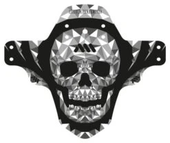 All-mountain-style All Mountain Style AMS Guardabarros Delantero Calavera Gris Negro